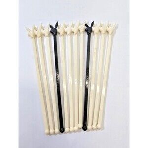 KSD 12 VTG Playboy Swizzle Sticks Cocktail Stirrers Barware Play Boy Bunny Tops